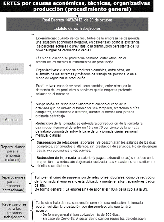 procedimiento de los ertes